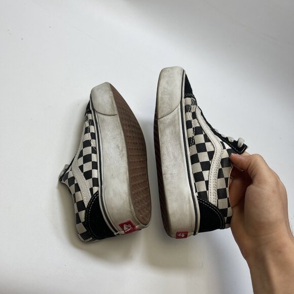 Y2K Vans Old Skool Platform Black White Checkerboard Women’s Size 6 Skater Punk - Picture 14 of 14